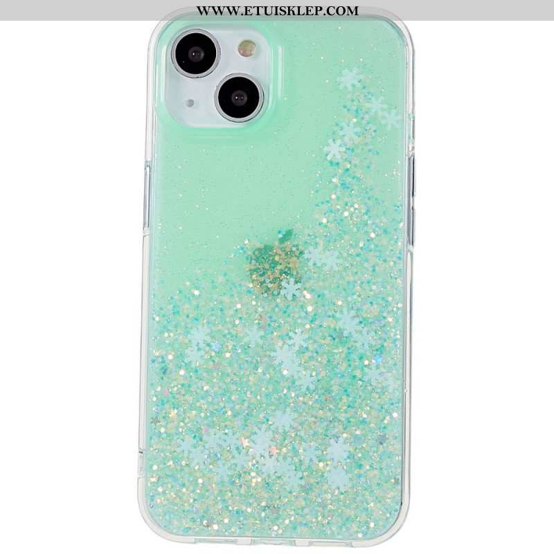 Etui do iPhone 14 Cekiny Płatki